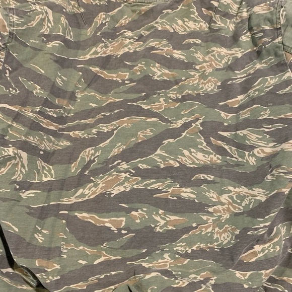 All Saints Vintage Faded Tiger Stripe Camouflage Bomber Jacket Size XL - Picture 9 of 11